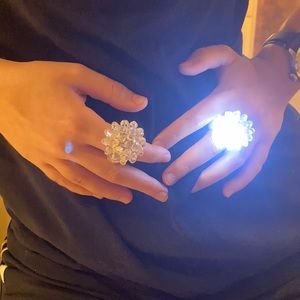 2/20 LED blinking flashing Light up ring